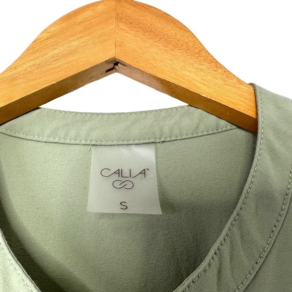 Calia By Carrie Underwood Womans Soft Utility Jumpsuit Sz Small Green Sleeveless - Picture 8 of 8